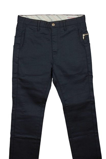 多機能らくあき暖かストレッチソフトデニムパンツ #1370