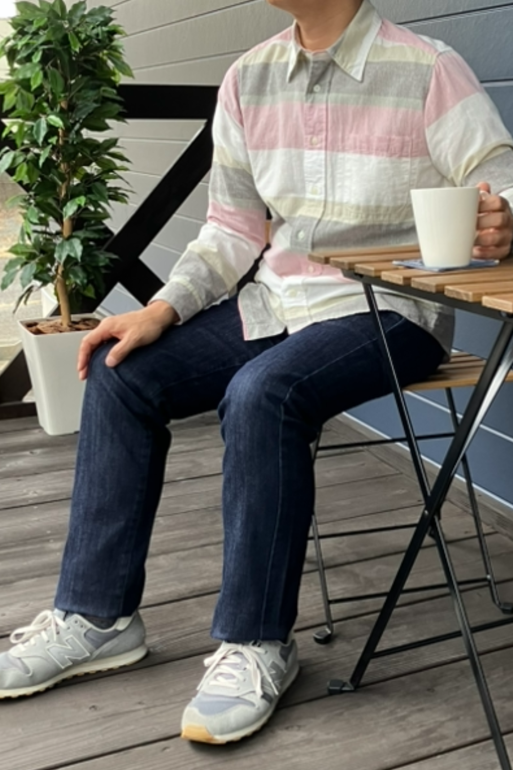 多機能らくあきストレッチデニムパンツ #1386