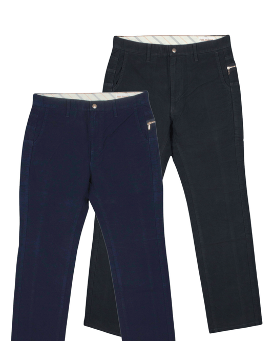 驚くほど快適な大人の多機能らくあきストレッチモールスキンパンツ#1388