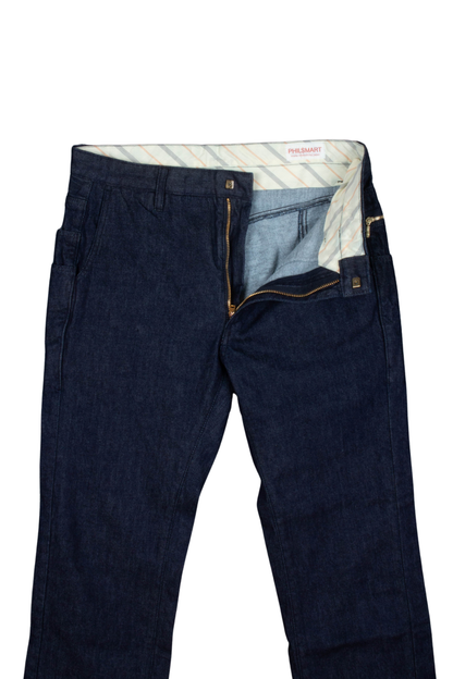 多機能らくあき裏起毛暖かデニムパンツ #1389