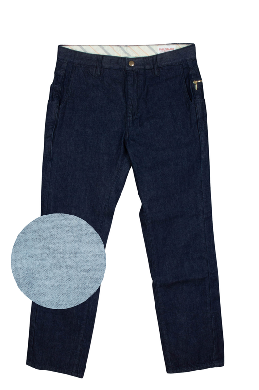 多機能らくあき裏起毛暖かデニムパンツ #1389