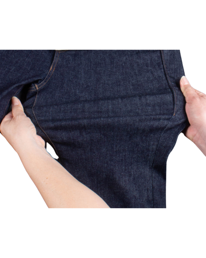 驚異のストレッチ　多機能らくあきストレッチデニムパンツ #1391