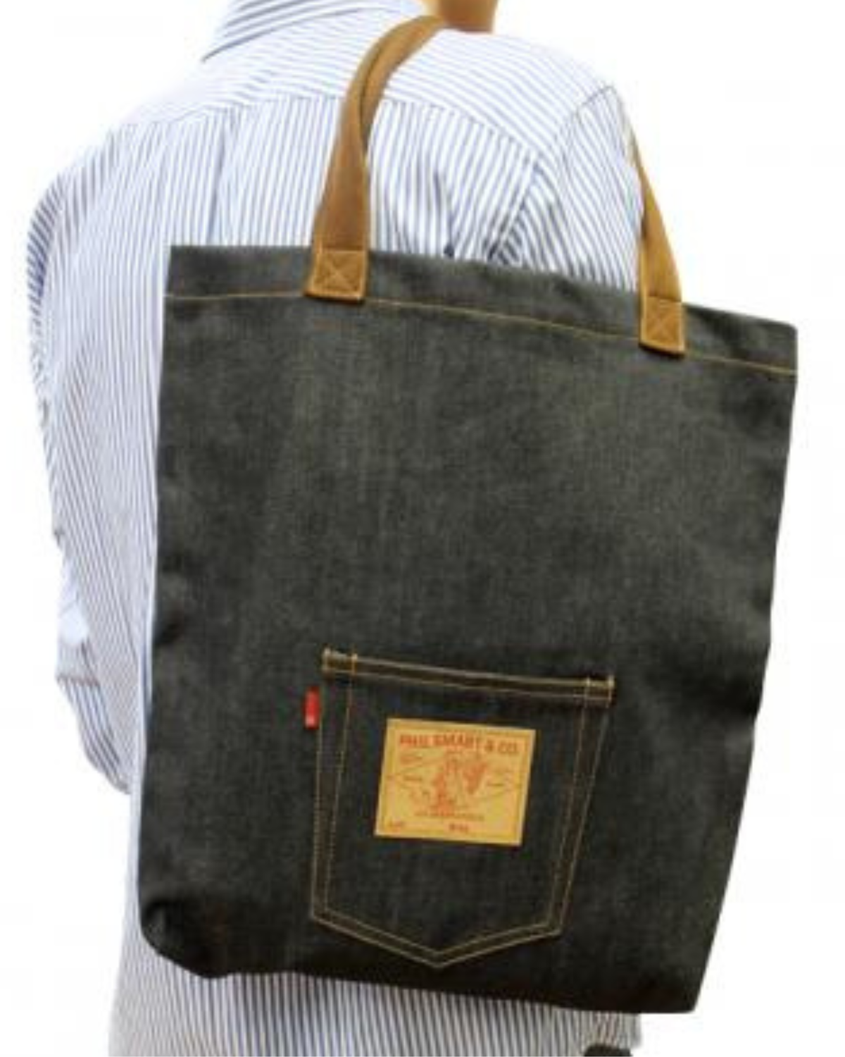 ブラックデニムトートバック #BAG-04
