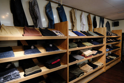 ワラカット刺しゅう裏起毛デニムベスト #99999-B